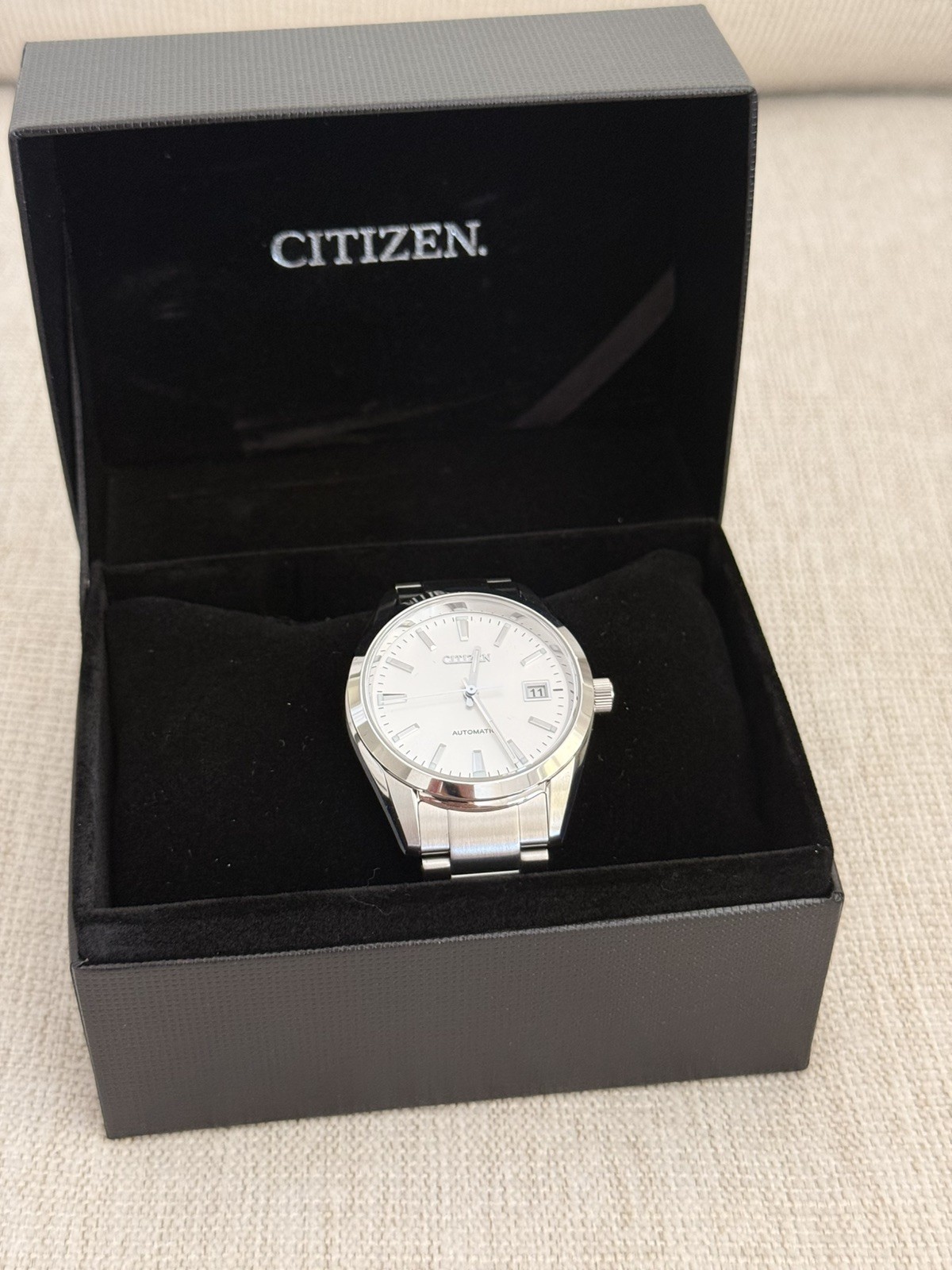 Citizen NB1050-59A 38mm JDM Men’s Watch, Silver/White, Brand New