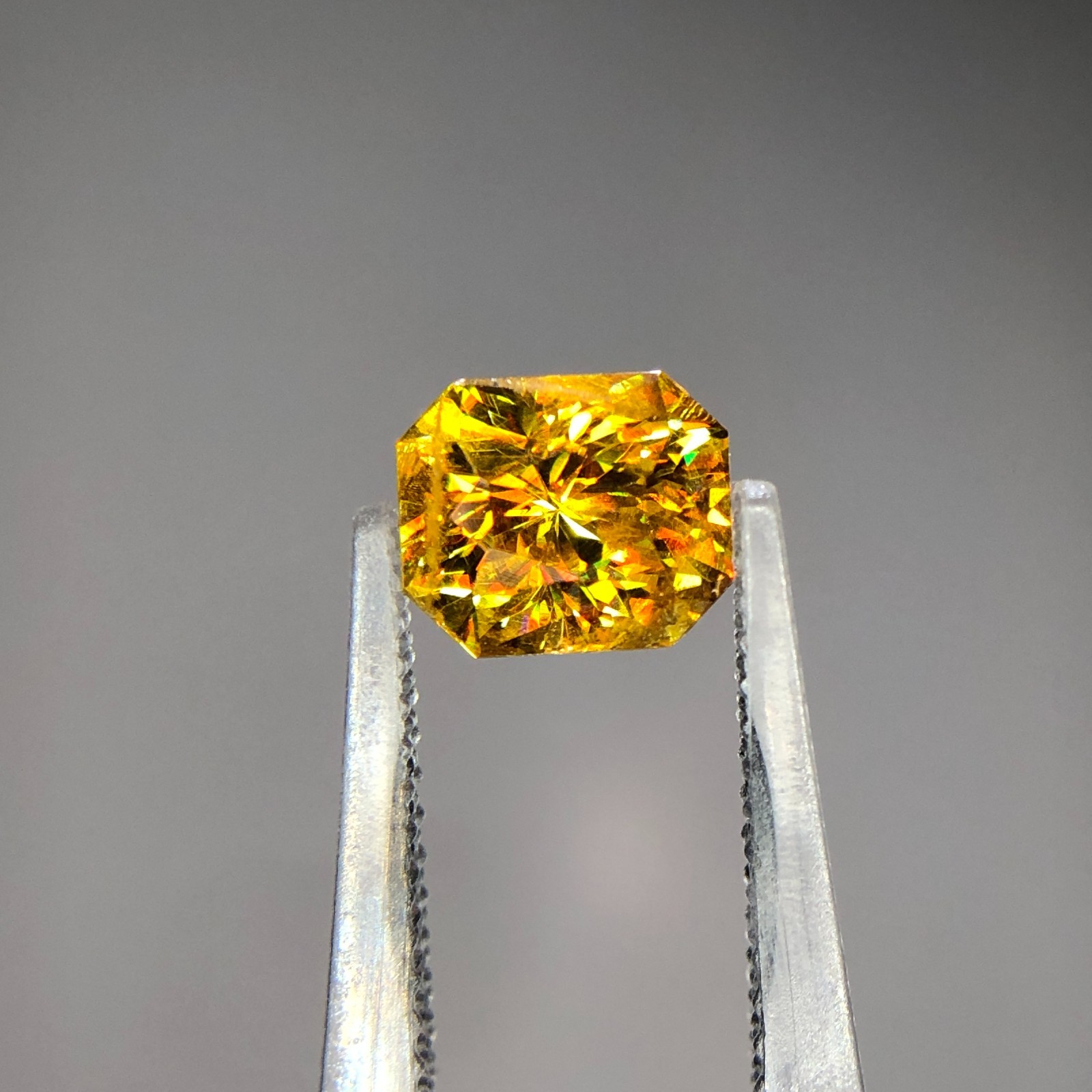 1.45 Carat | Natural Full Fire Sphene Titanite | Step Cut Gemstone Pakistan