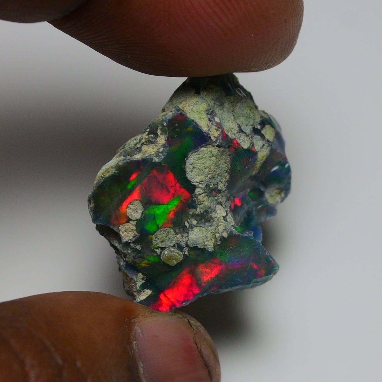 20.00 Ct Natural Black Ethiopian Opal Rough – Ideal for Jewelry, Smoked Opal Raw