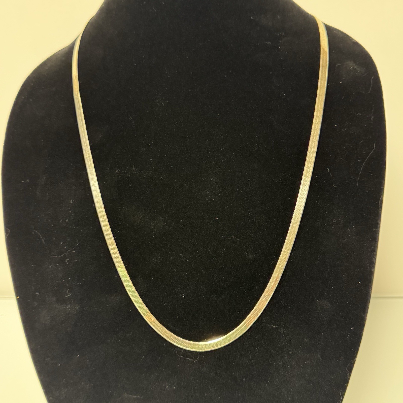 30 Inch Italian Omega Sterling Silver Chain approximately 6mm wide wt. is 20 gm