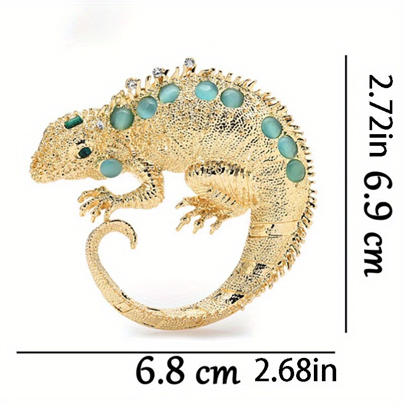 Simple Retro Lizard Animal Brooch Chameleon Pin Exquisite Jewelry