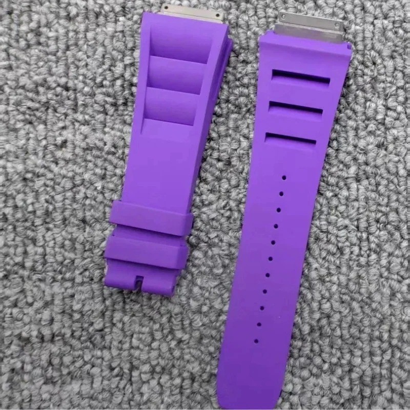 Medium Size Replacement Rubber Watch Strap Band Fits Richard Mille RM010 RM029