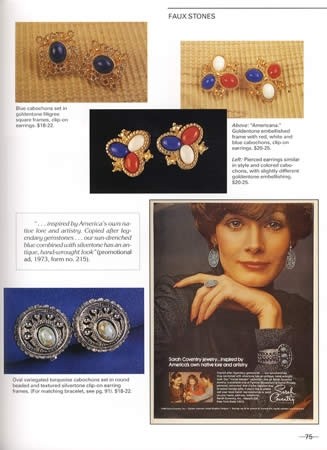 Vintage Sarah Coventry Jewelry Collector Guide 1960s-1970s Rhinestones Sets Etc