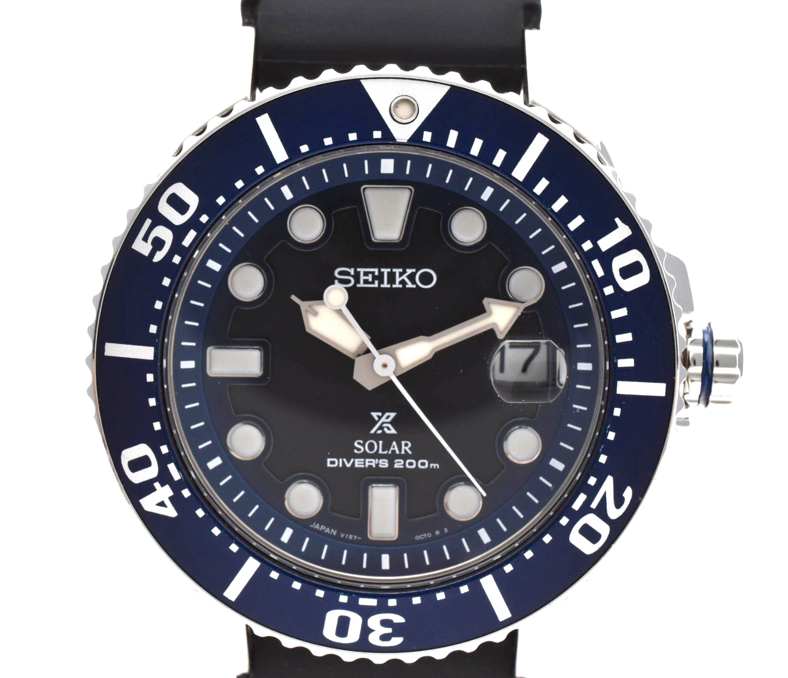 SEIKO Prospex V157-0BT0 SBDJ017 Divers Solar Quartz Black Men’s Watch JAPAN