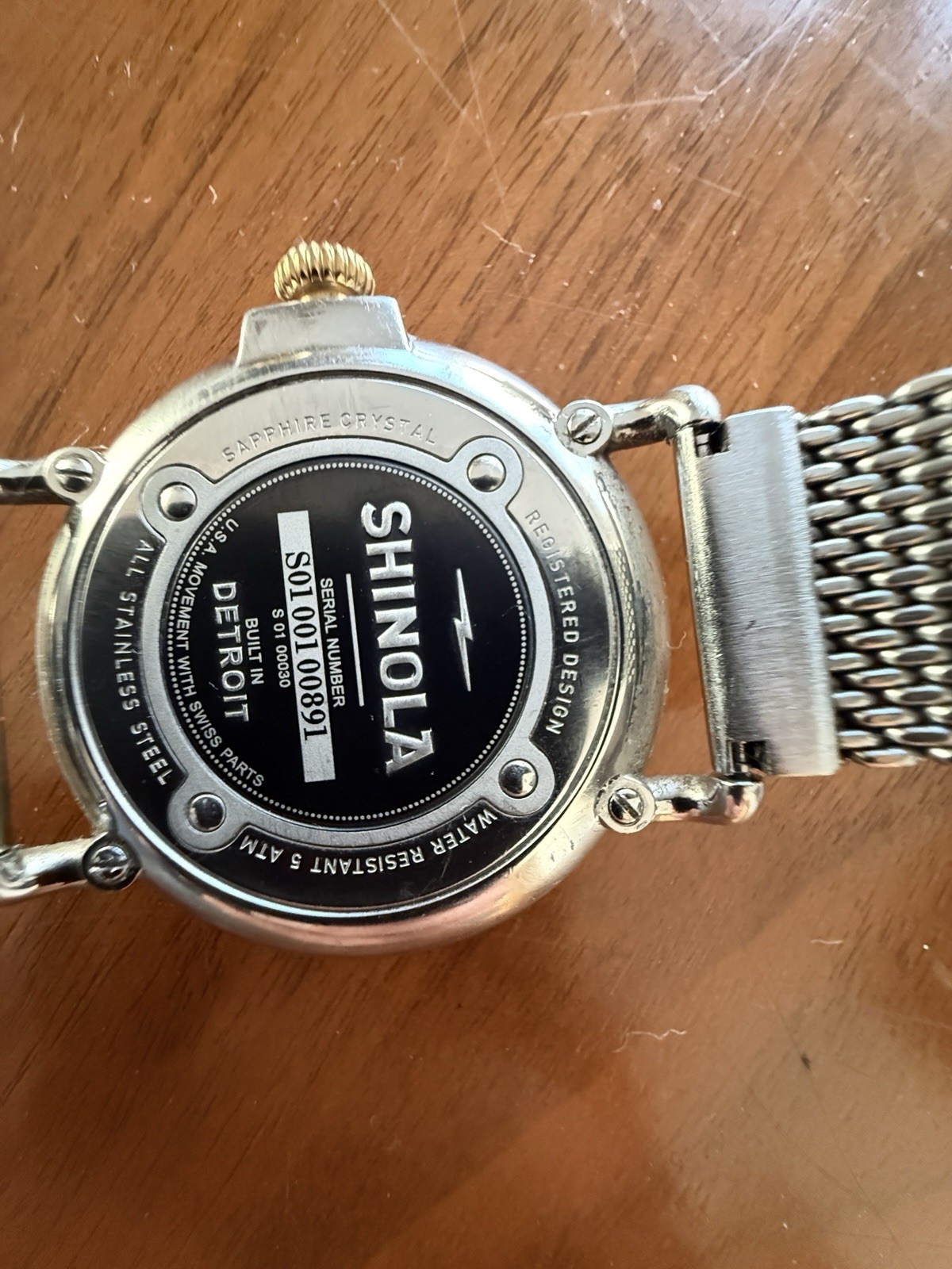 Shinola the Runwell Men’s Watch 41mm White Stainless Steel Argonite 1069
