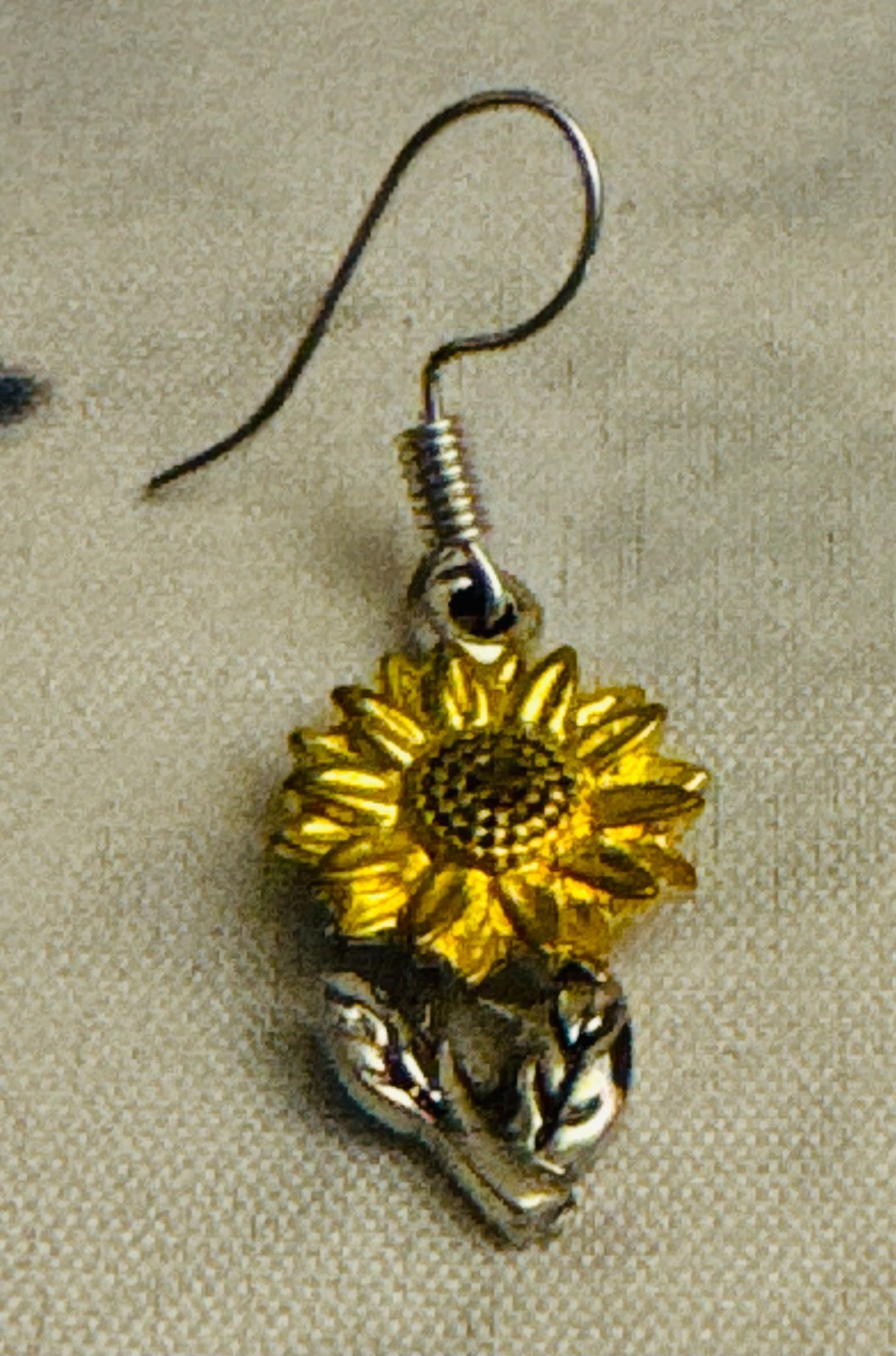 Retro Simple Sunflower Earrings