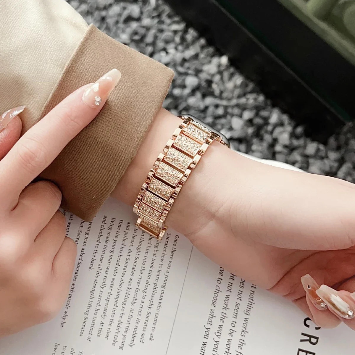 Bling Metal Watch Band+Case For Samsung Galaxy Watch 8 44mm 8 40mm Diamond Belt