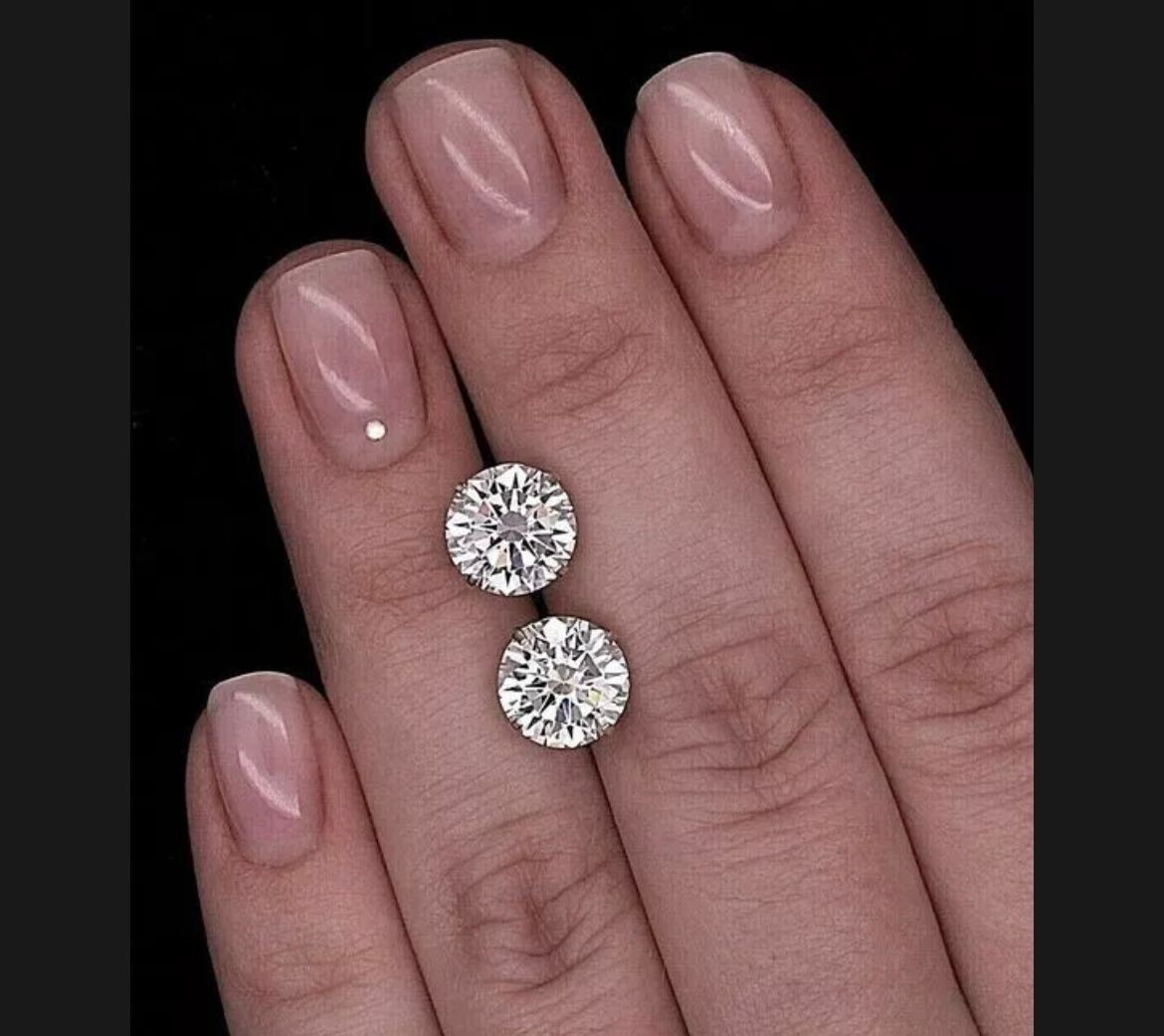 40Pcs Lab Grown CVD Diamond 5 MM Round Excellent D Color VVS1 Clarity Certified