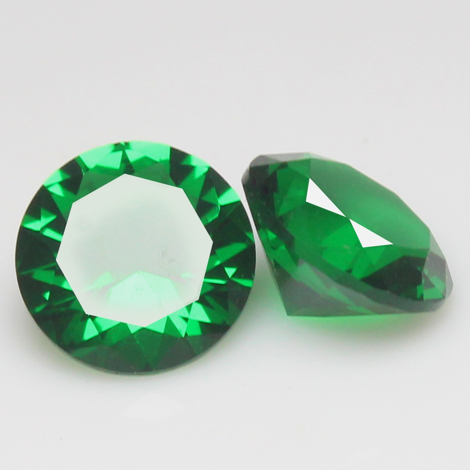Natural Certified MUZO Green Emerald 11.00 MM Round Pair Flawless Loose Gemstone