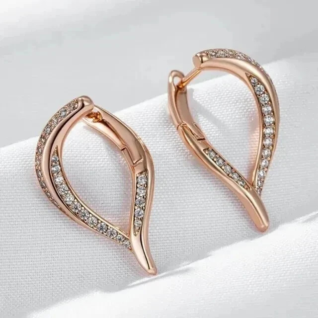 Women’s Engagement Hoop Earrings Round Cut Simulated Diamond 925 Starling Silver