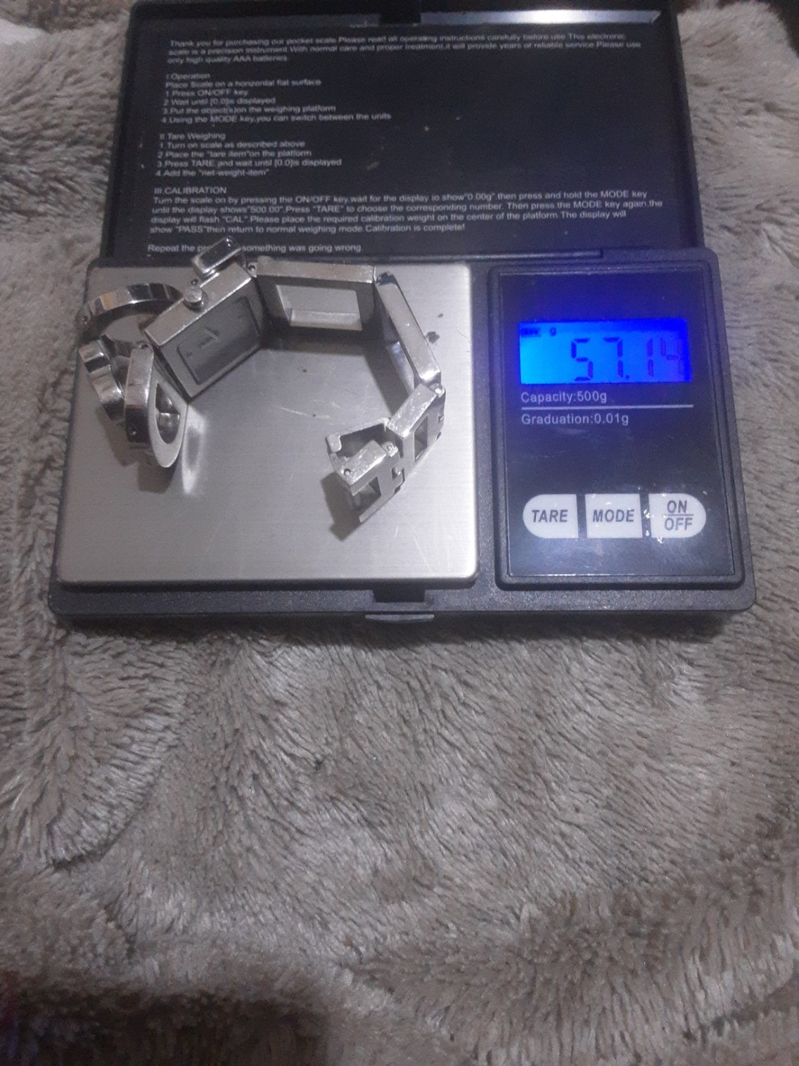 2024 D&G Stainless Steel Watch 20×22mm Working New Battery No Box 17cm