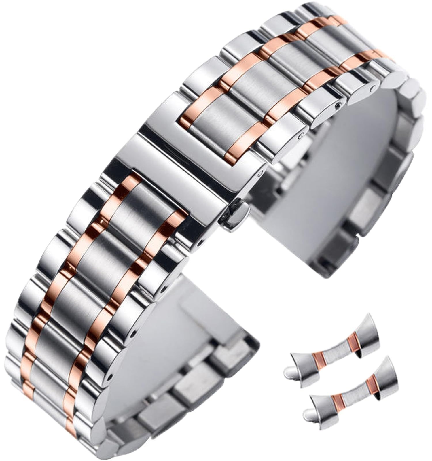 Universal Stainless Steel Watch Band 14mm-24mm Replacement Strap