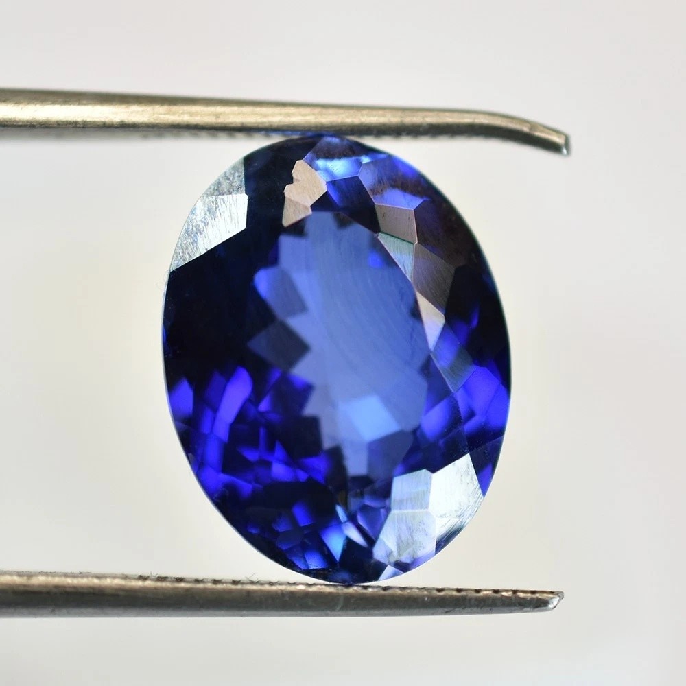 Natural Blue Tanzanite 9.92 Ct Oval Cut Loose Gemstone for Jewelry