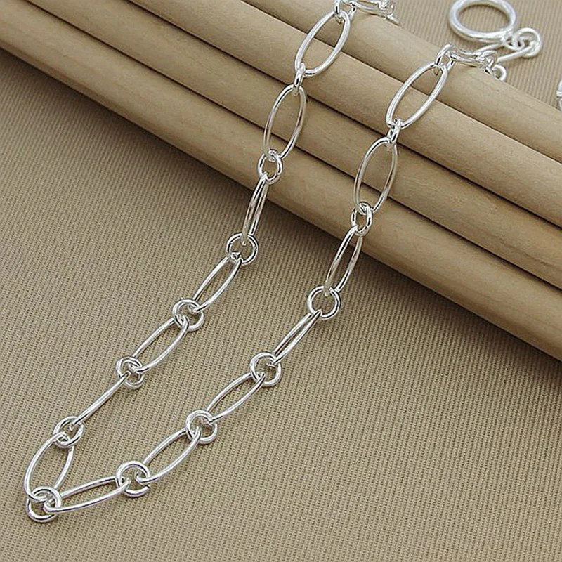 Collar Aravant de plata 925 con cadenas sencillas para mujer, accesorios de joye
