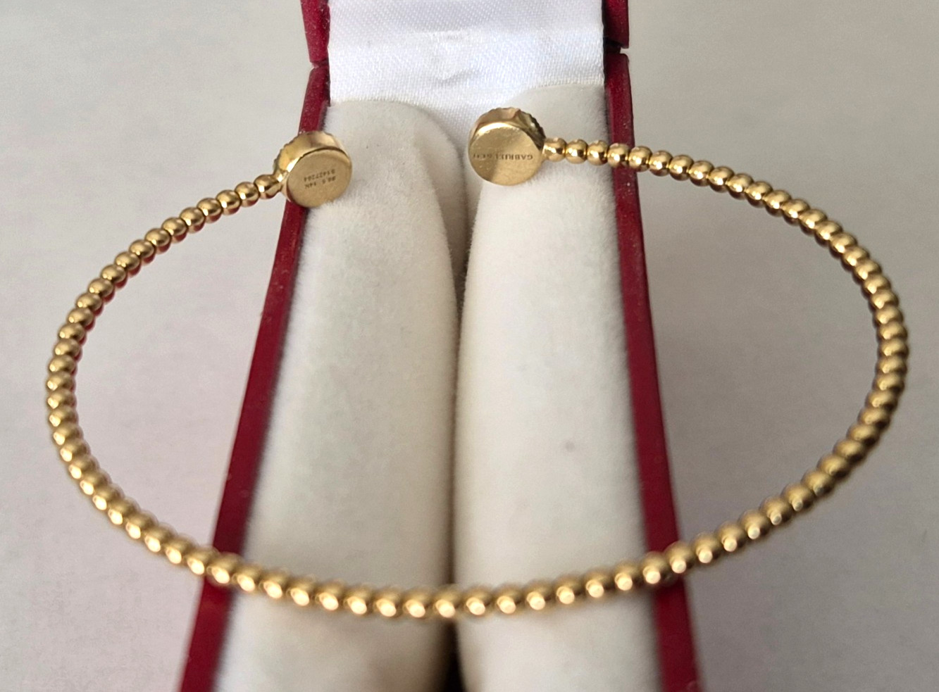 Gabriel & Co. 14K Diamond & Bujukan Bead Cuff Bracelet