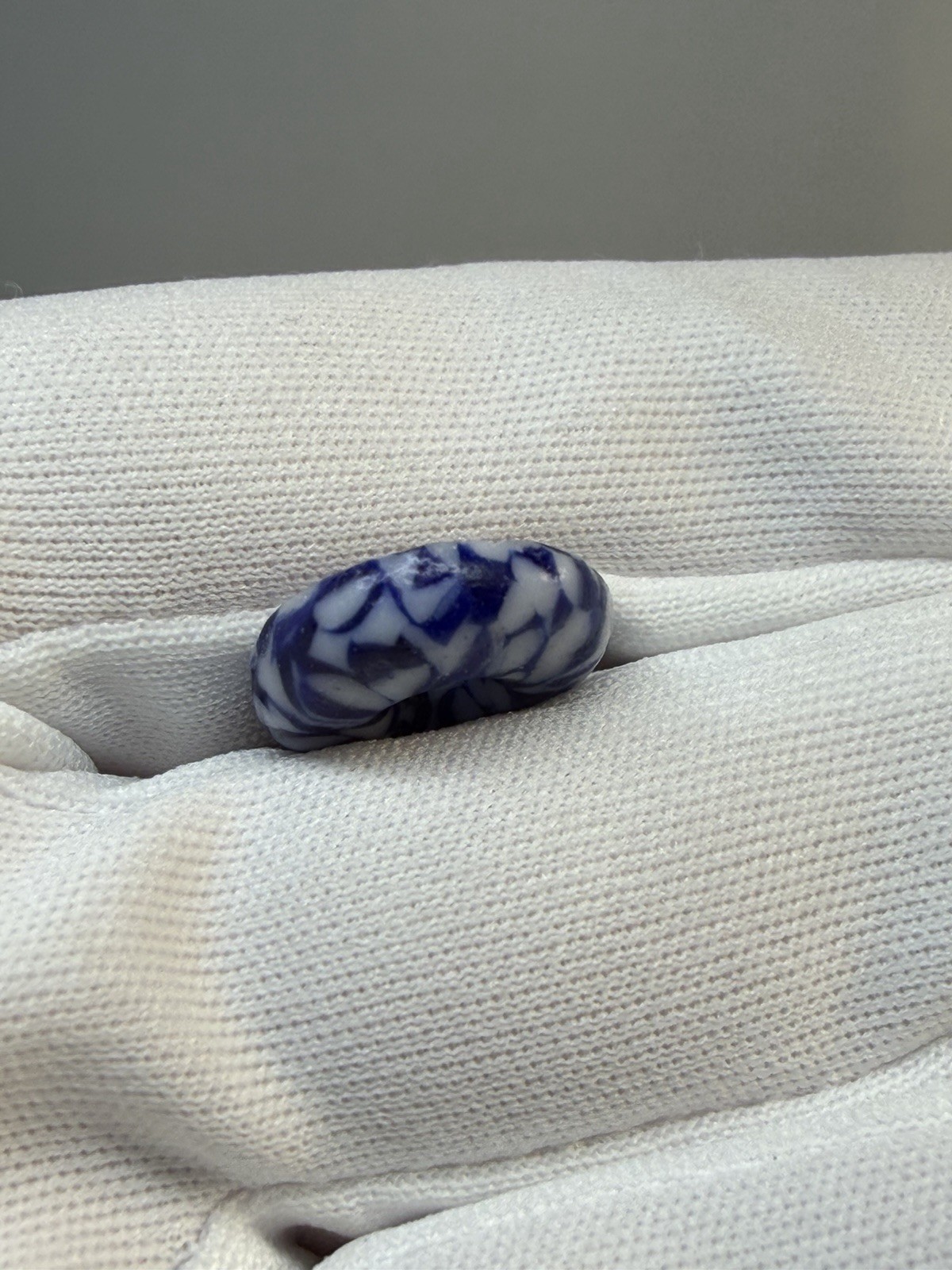 Lot 29 Antique 19th C Venetian African Trade Beads Lampwork Skunk Mosaic Glass 1
