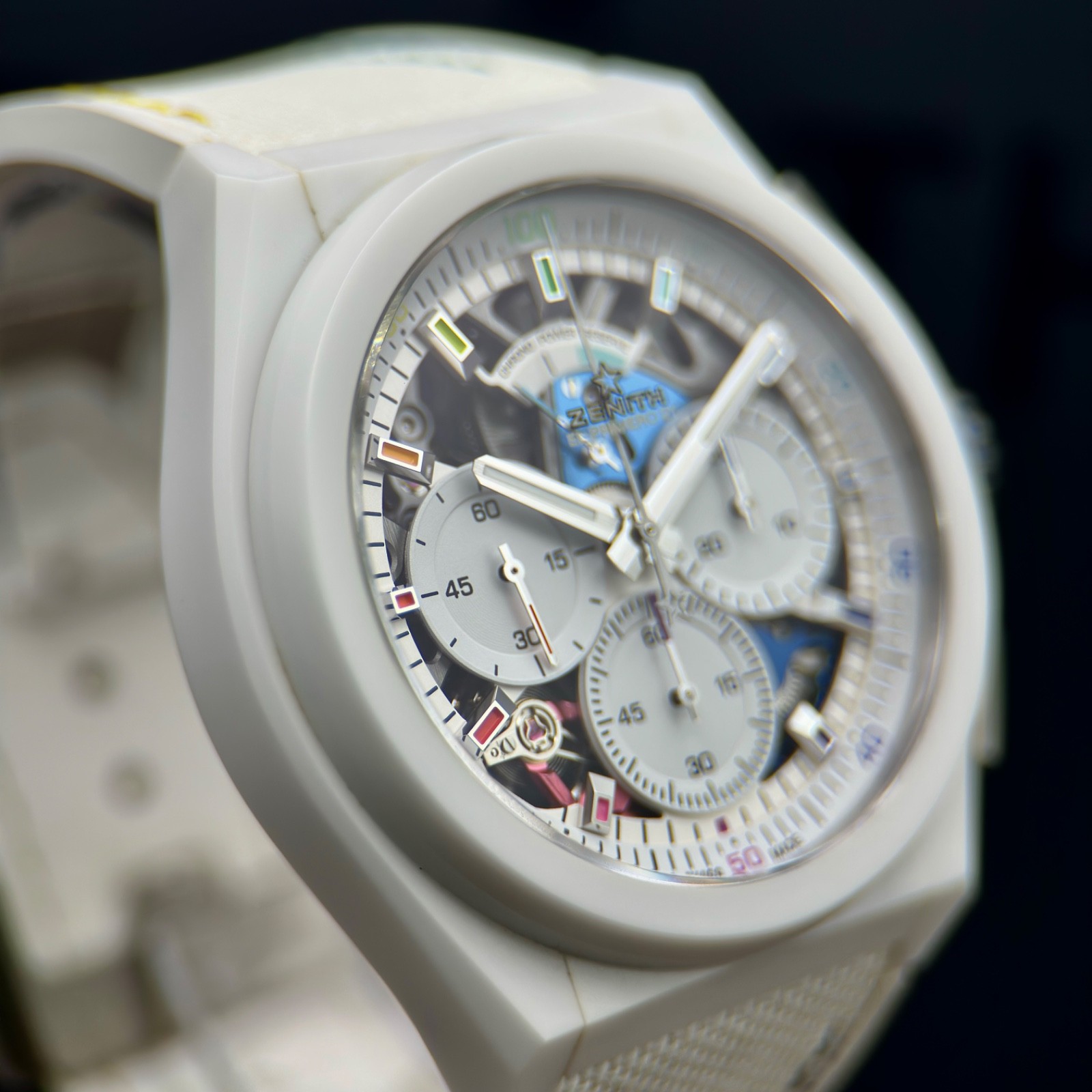 Zenith Defy 21 Chroma II White Ceramic 44mm 49.9014.9004/01.R953 Complete Set
