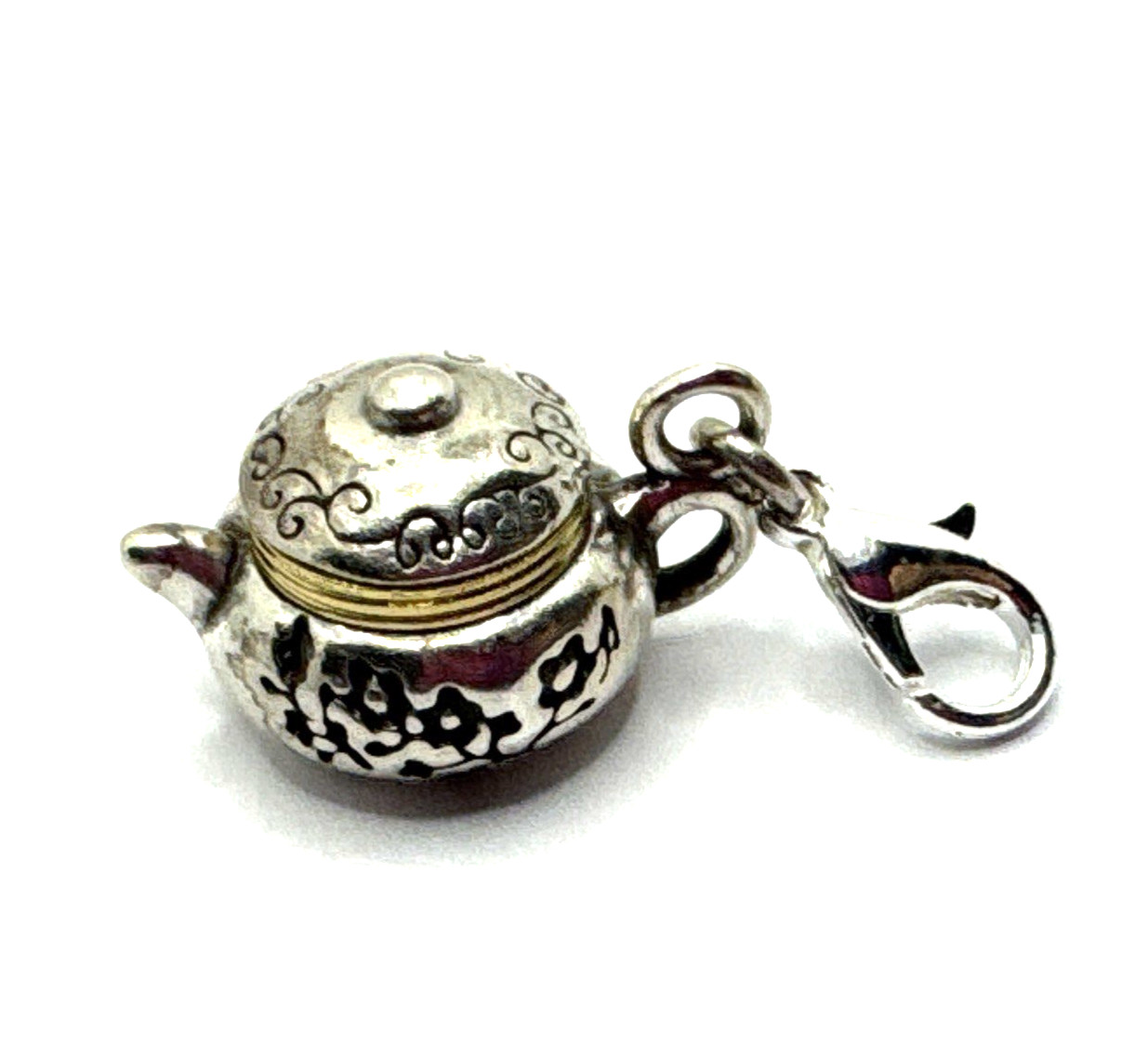 Brighton China Tales Teatime Tradition Cafe Chinese Food Silver Snap Charm