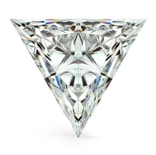 Loose Moissanite Triangle Cut Real Gem Stone W. GRA Certificate All Sizes VVS1 D