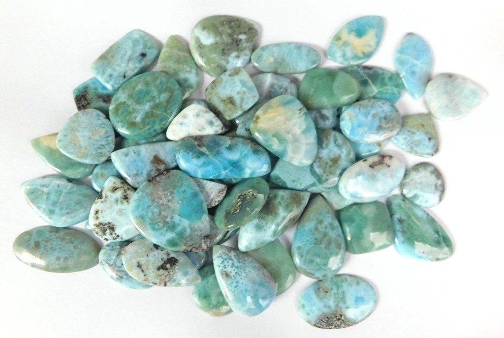 Natural Larimar Loose gemstones For Jewelry Making Wholesale Lot 71248