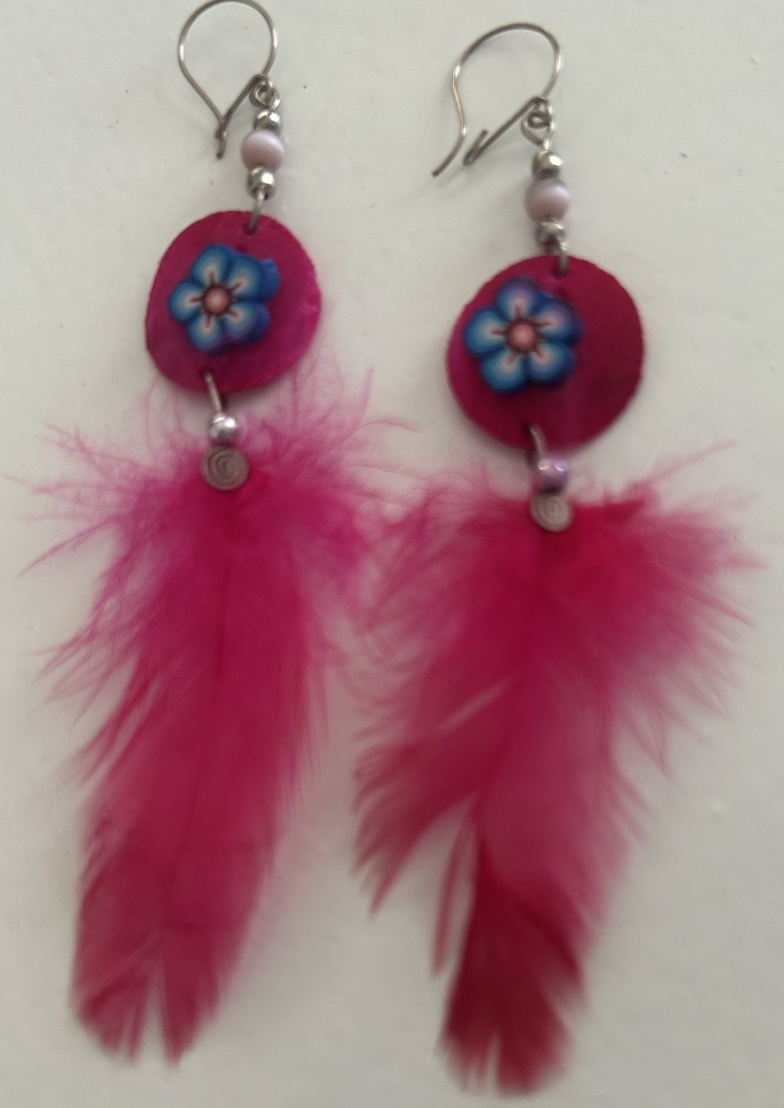Set of 3 Alpaca Silver Feathers Gypsy Dangle Earrings