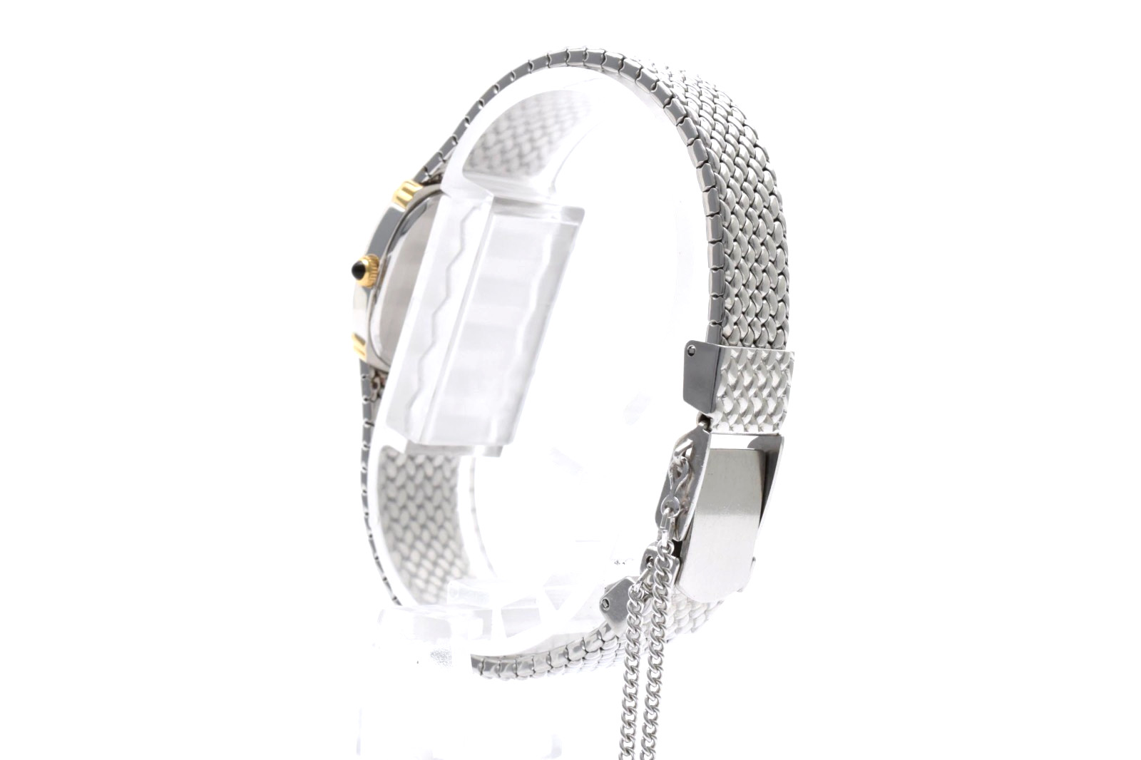 【 Exc+5 】 SEIKO Exceline 1221-5890 21mm Quartz Vintage White Dial Oval Watch