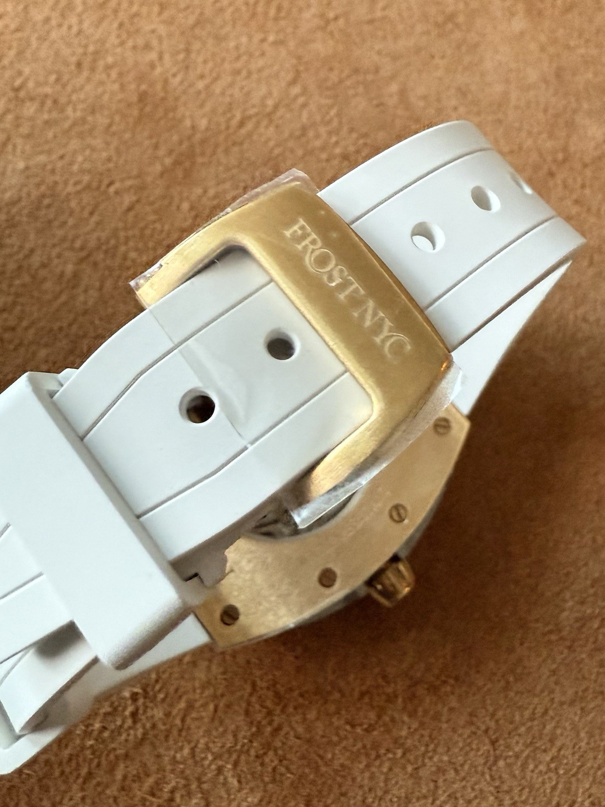 FROST NYC Evolution Auto Skeleton Sport Gold PVD| FRST-01-CY White $1500 Retail