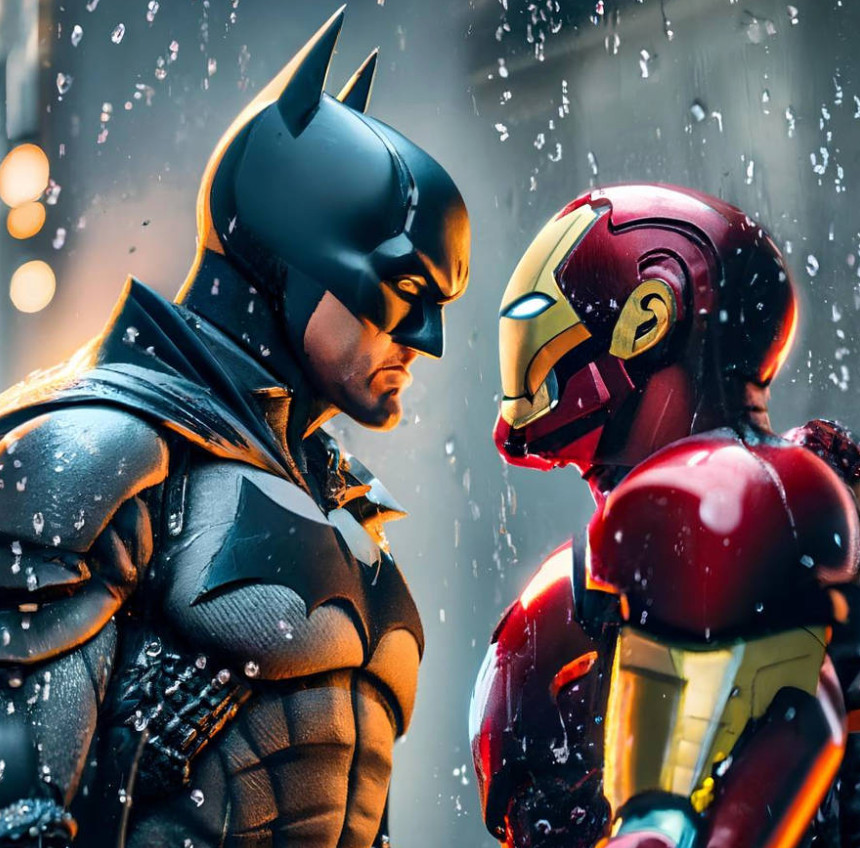 Jumbo BATMAN and IRONMAN Enamel Pins ✩ THE AVENGERS Marvel DC Comic Book Merch!