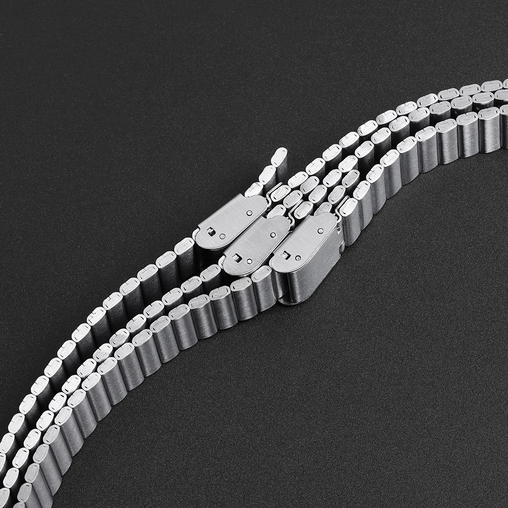 10-20mm Premium Stainless Steel Metal Watch Bands Strap Vintage Bracelet