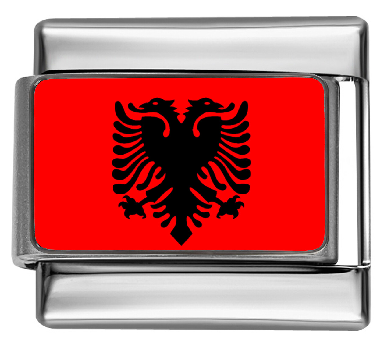 ALBANIA ALBANIAN FLAG Photo Italian 9mm Charm PC002 Fits Traditional Classic