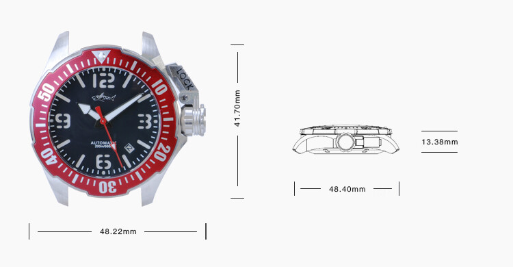 Heimdallr Sharkey Frogman Miyota Diver 200M Automatic Watch Helium Valve 42mm C3