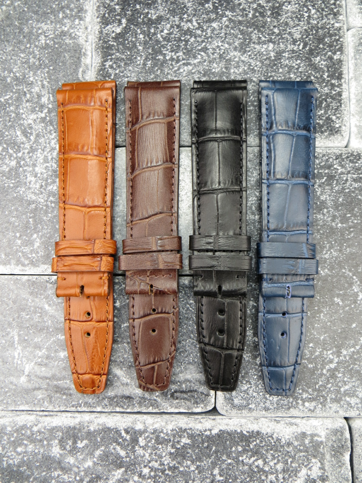 20mm Leather Strap Black Blue Brown Watch Band for IWC Pilot Top Gun Short S