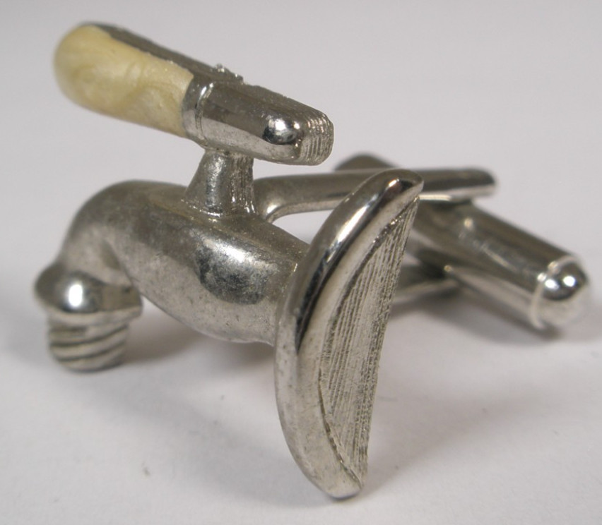 Water Faucet Sink Fixture SINGLE Vintage Cuff Link replace lost/broken zr42