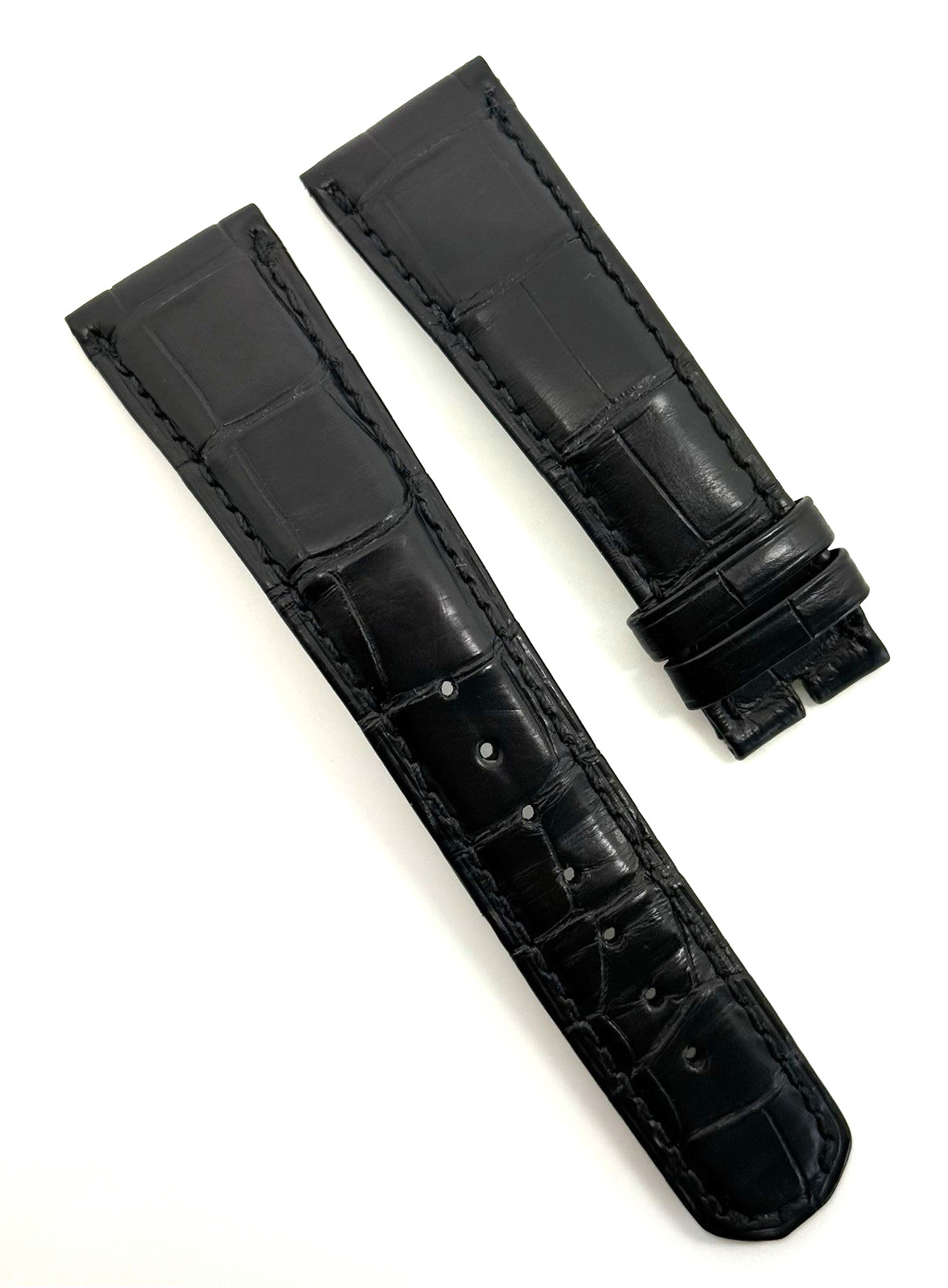 A. Lange & Sohne 22mm x 18mm Black Alligator Watch Strap Band Authentic OEM