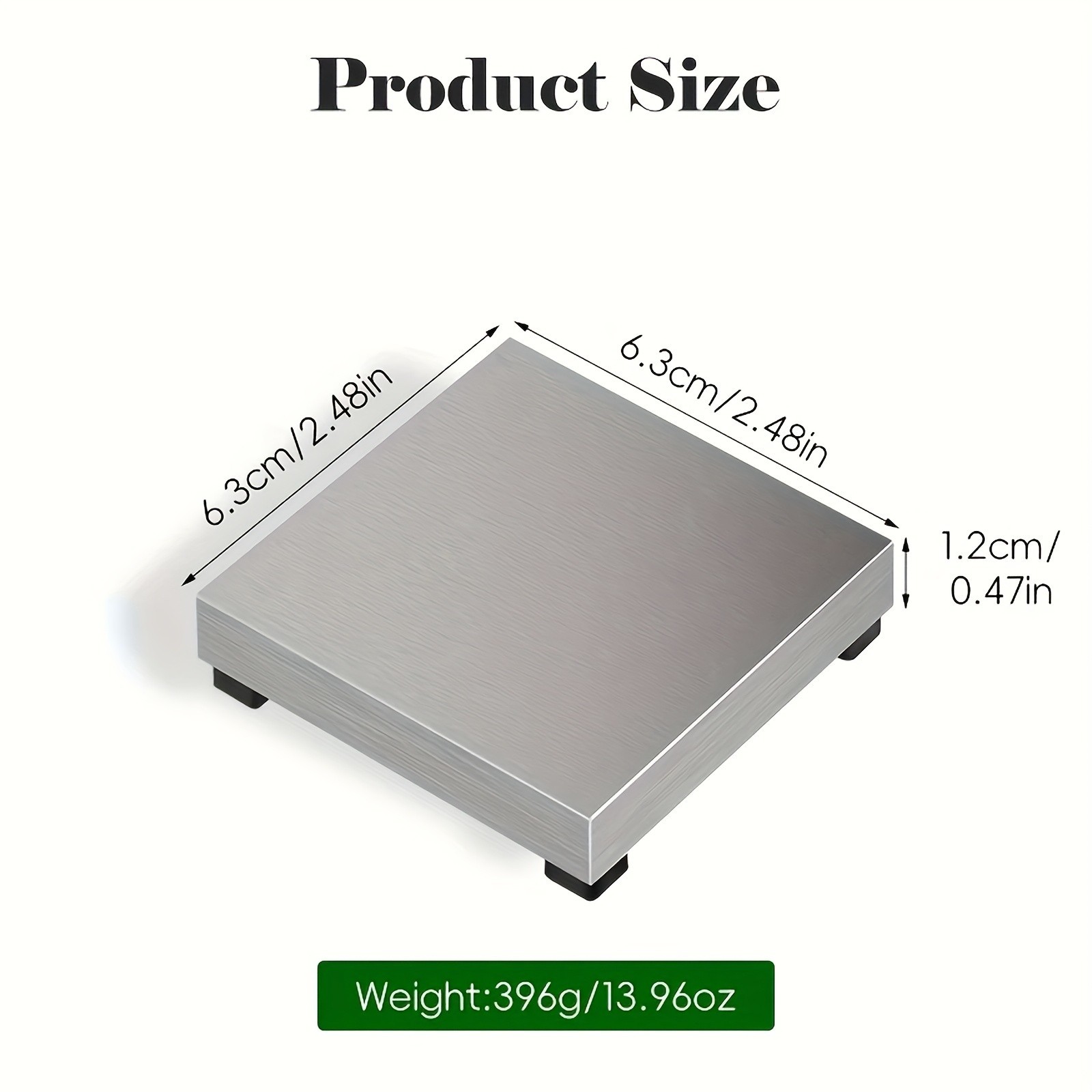 Steel Bench Block with Rubber Feet – For Jewelry Making & Metal Stamping