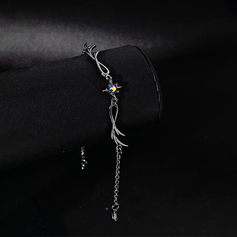 Enamel Feather Bracelet Womens Jewelry Gift
