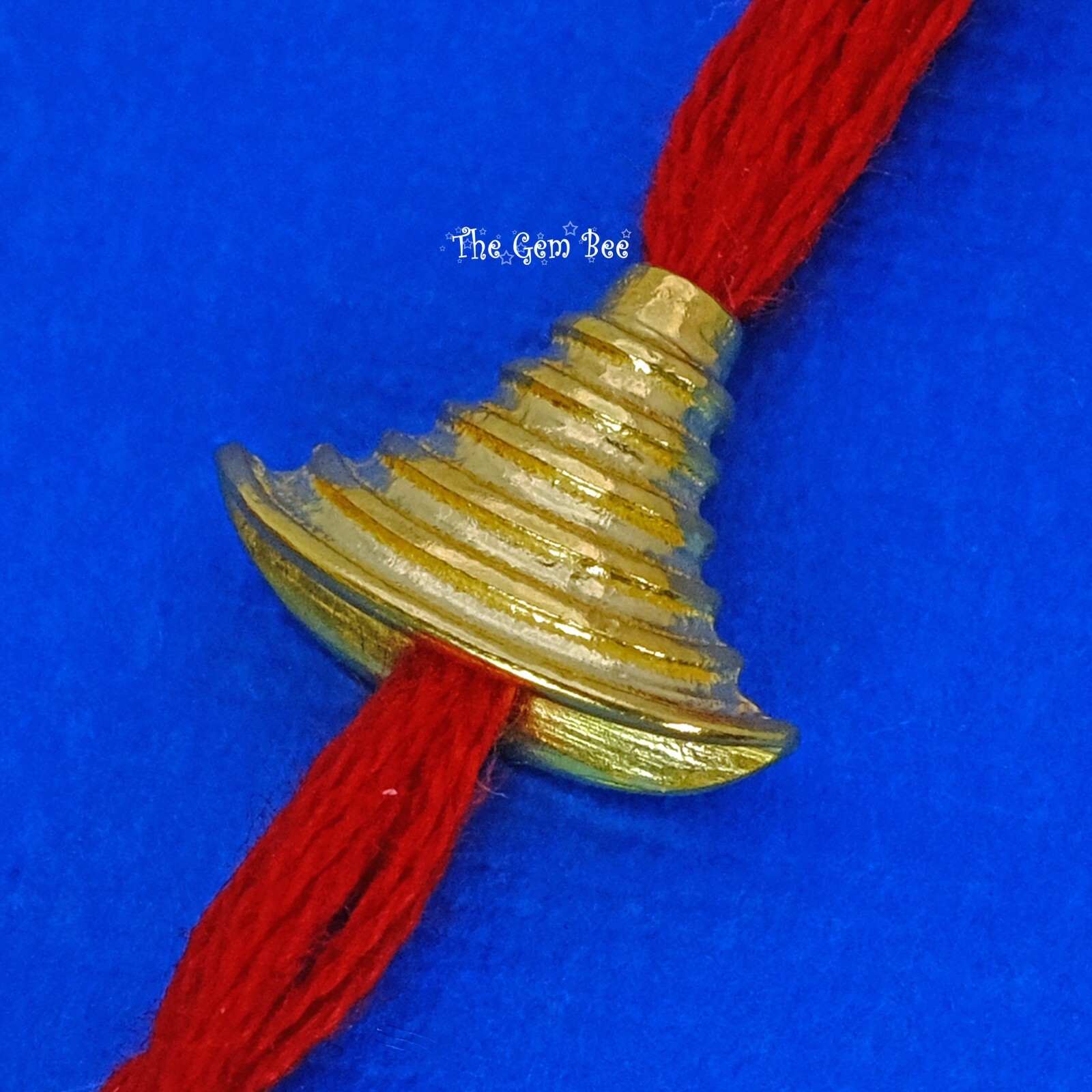 8mmx11.3mm 18k Yellow Gold Fancy Large Skirt Flat Cone Spacer Finding Focal