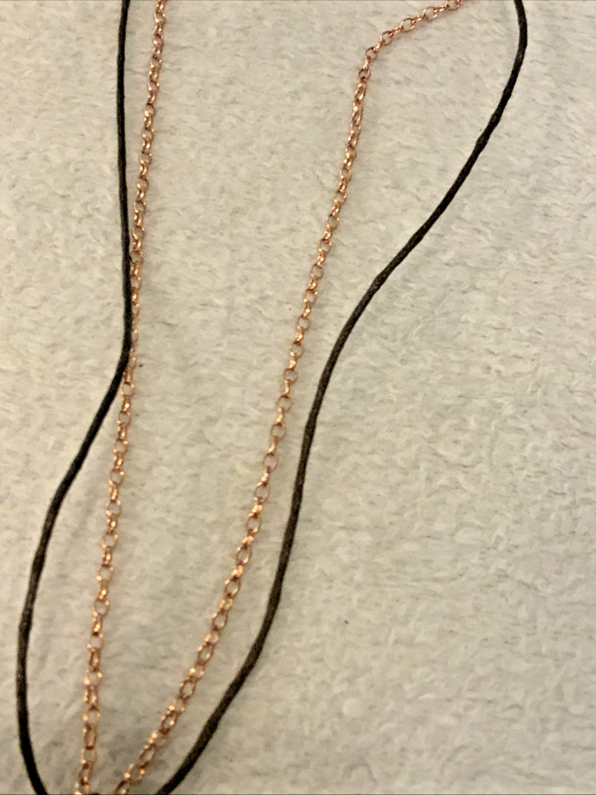 Christopher & Banks Brown Rose Gold Necklace NWT