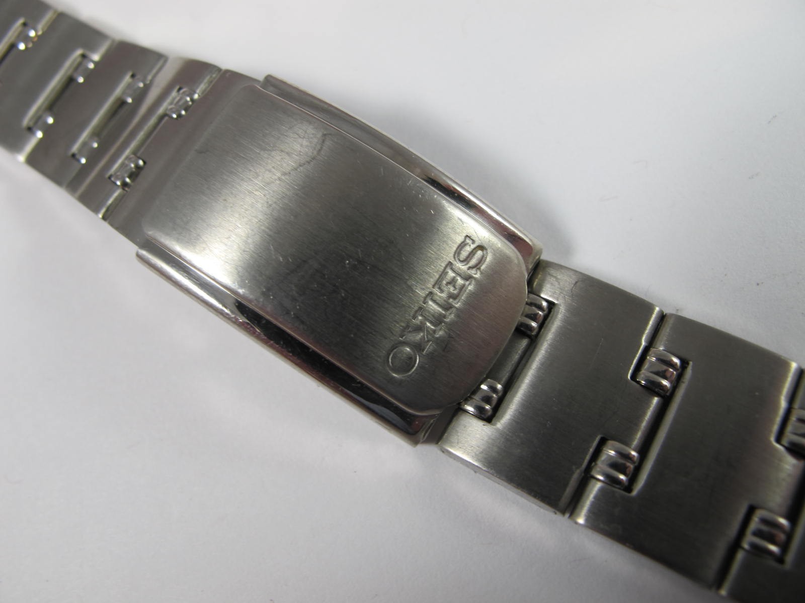 SEIKO MENS ALL STAINLESS Z CLASP 20MM BAND WITH 10.8MM TIPS