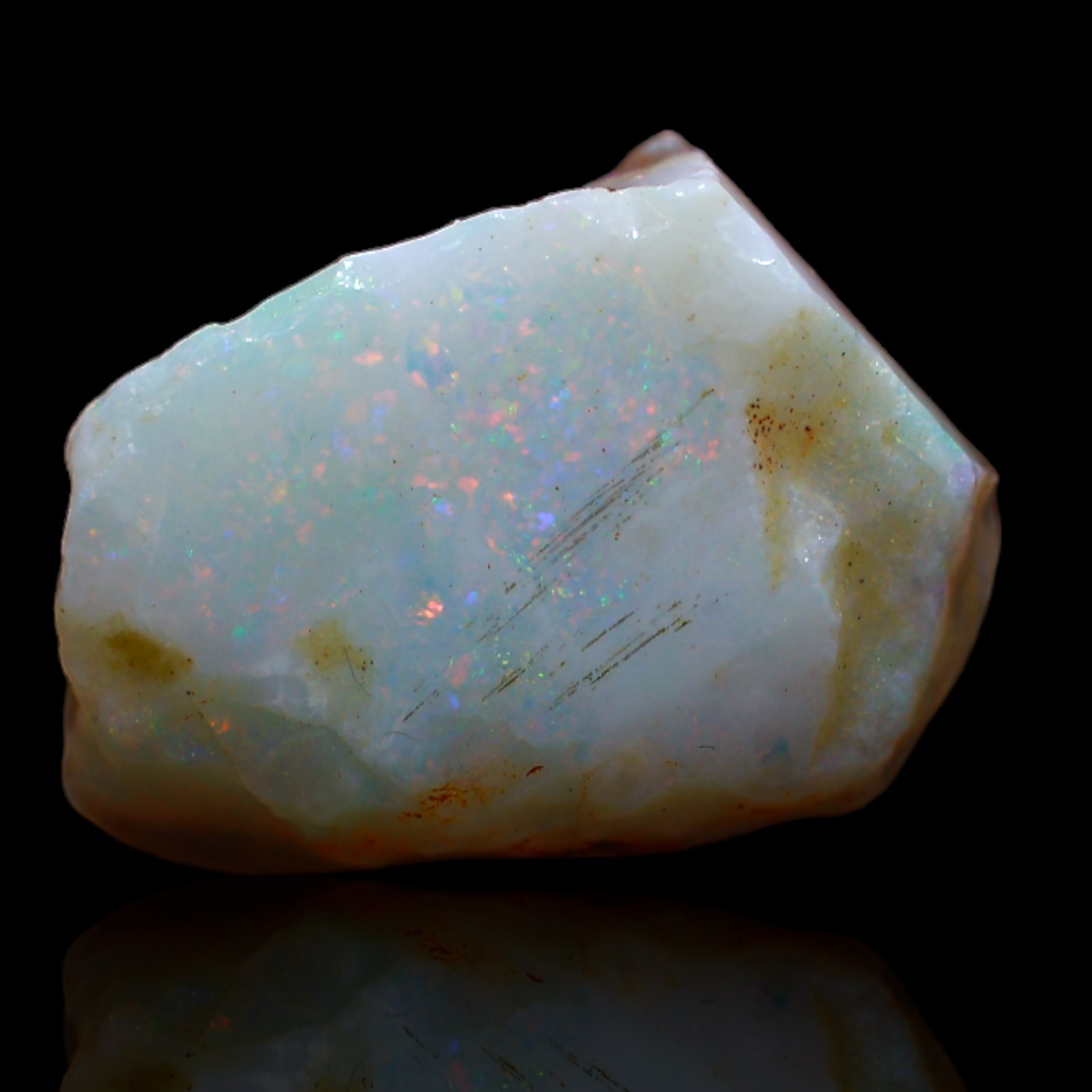 8.45 Cts Australian Fire Opal Loose Rough Spiritual Gemstone Natural 17x12x7 mm