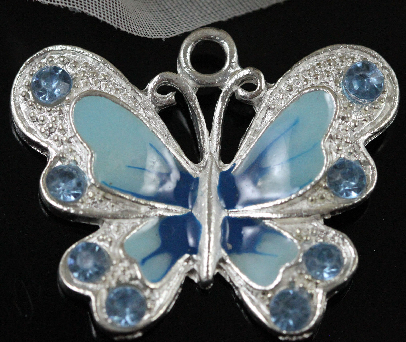 10Pcs Multicoloured Enamel Animal Butterfly Pendant Charms For Necklace 21.5MM