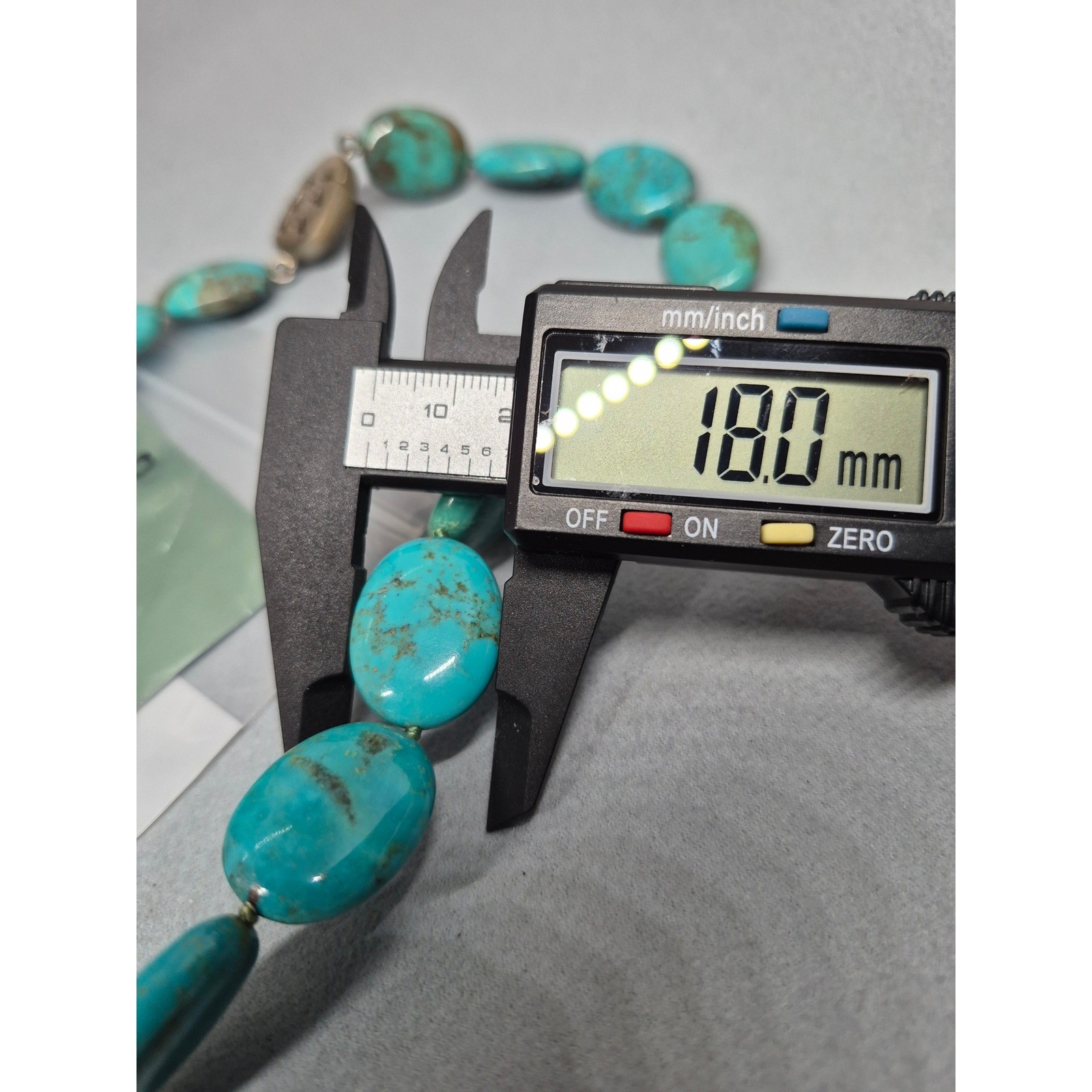 Vintage Turquoise Nugget Necklace Blue Green Toggle Clasp Statement Jewelry