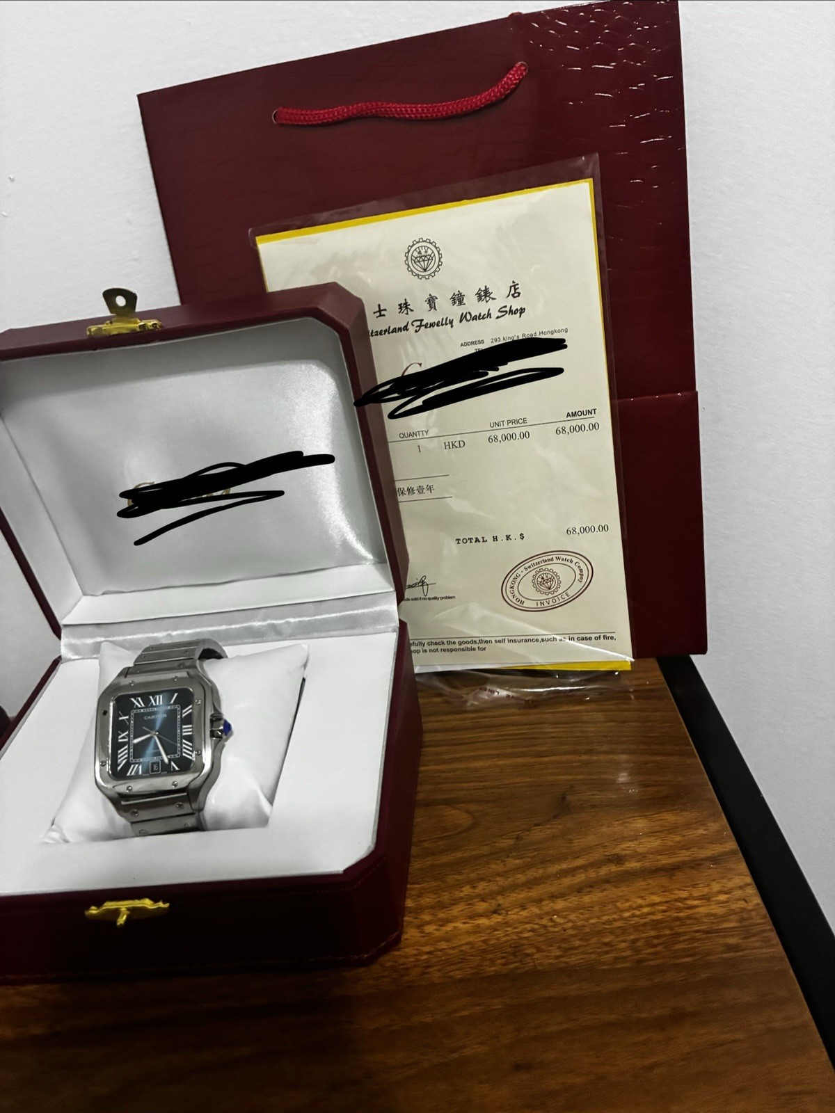Blue Dial Automatic Stainless Steel Date Watch w/ Box & Papers