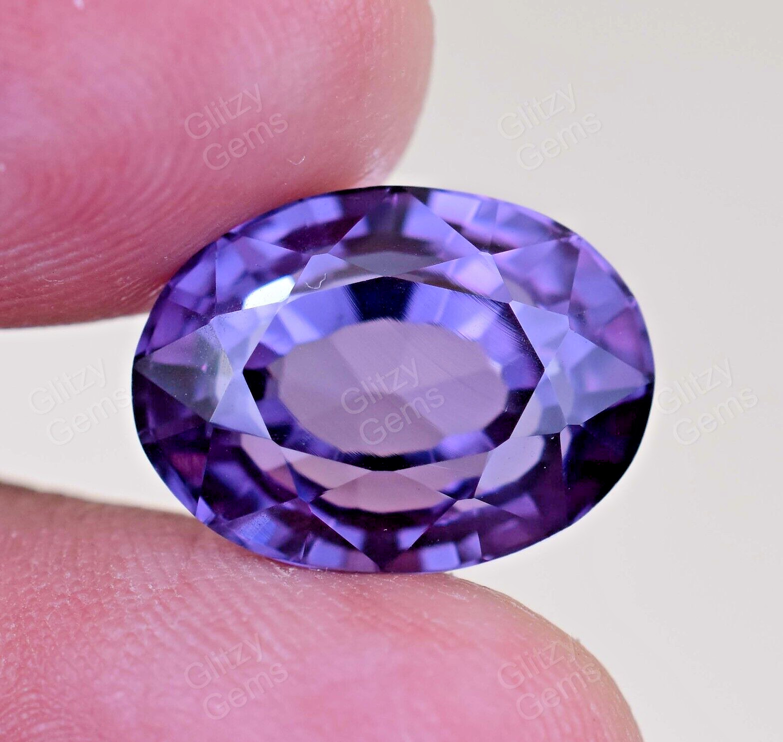 Natural Gray-Purple Cordierite 12.00 Ct Oval Certified Sri Lanka Loose Gemstone
