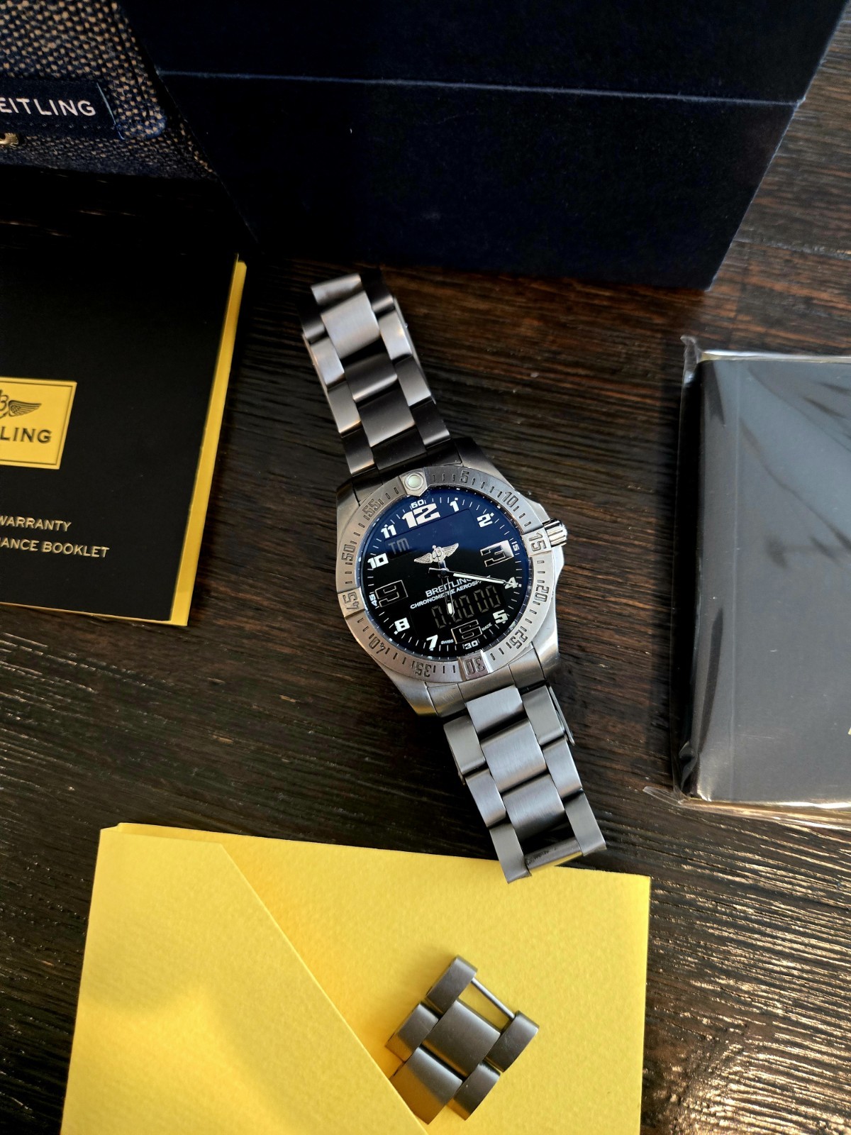 Breitling Professional Aerospace EVO Titanium Black Digital Arabic 43mm E79363
