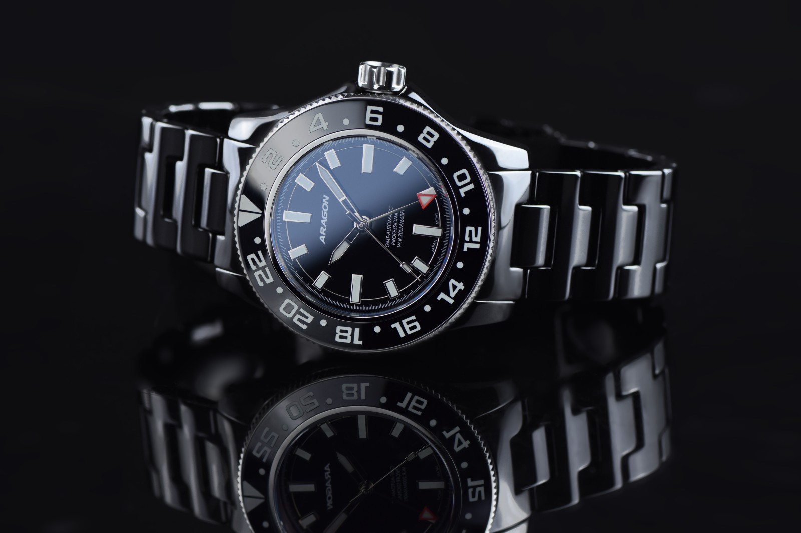 ARAGON A618BLK Hercules GMT 9075 (50mm)