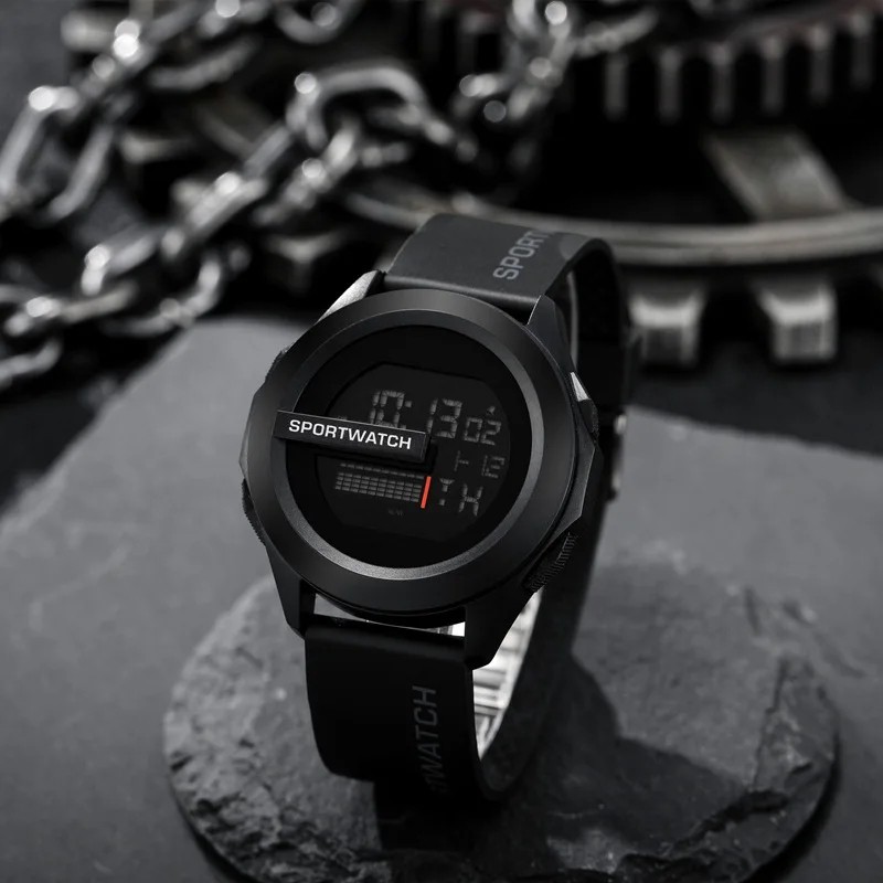 Men Military Digital Watch Waterproof Sport LED Luminous Alarm Electronic Watch