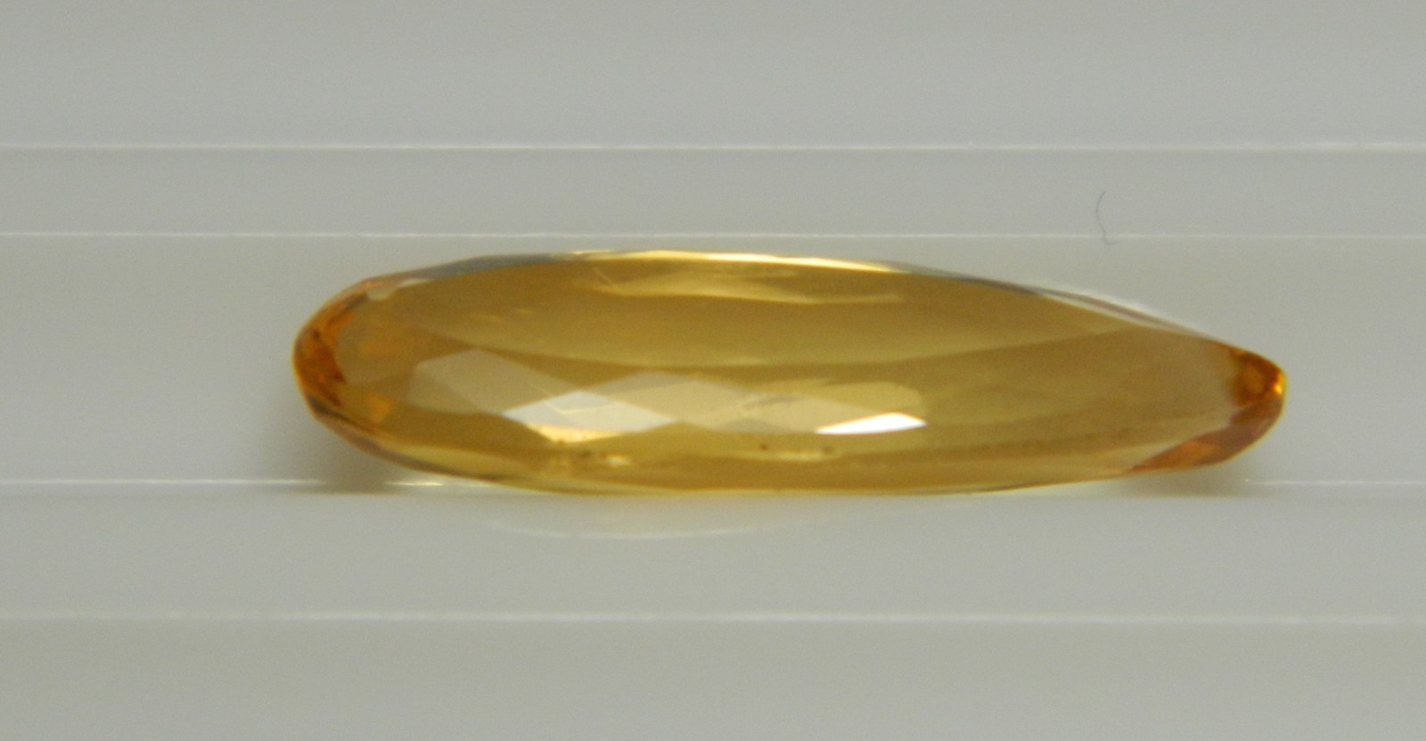 Imperial Topaz 3.38 Ct Clarity IF Pear Cut Natural Golden Brazil I021