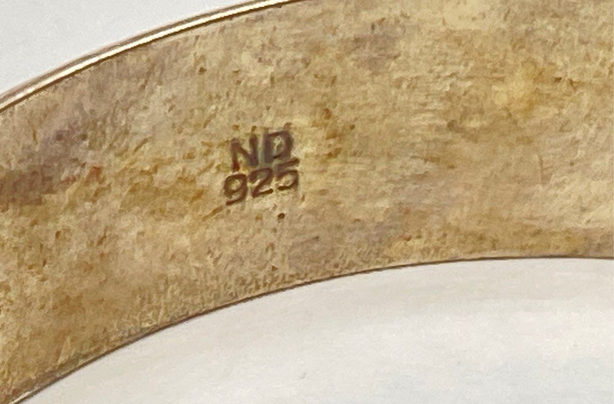 Sterling Silver 925 Engraved Floral Hinged Bangle Bracelet 7″ Vintage 22.4g