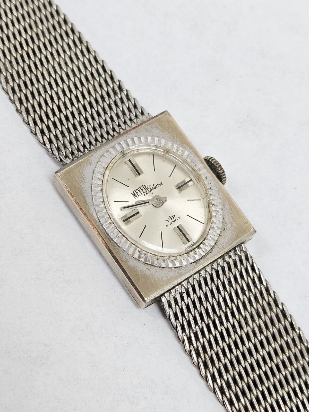 Vintage NICOLET 17 Jewel Watch Meyer Jewelry VIP Lifetime Swiss Mechanical Wind